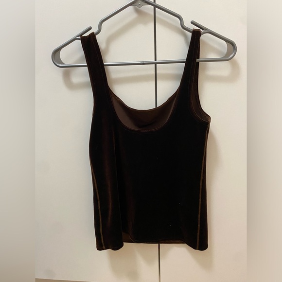 Simone Wild Velvet Singlet tank top with square neckline - M - Picture 4 of 6
